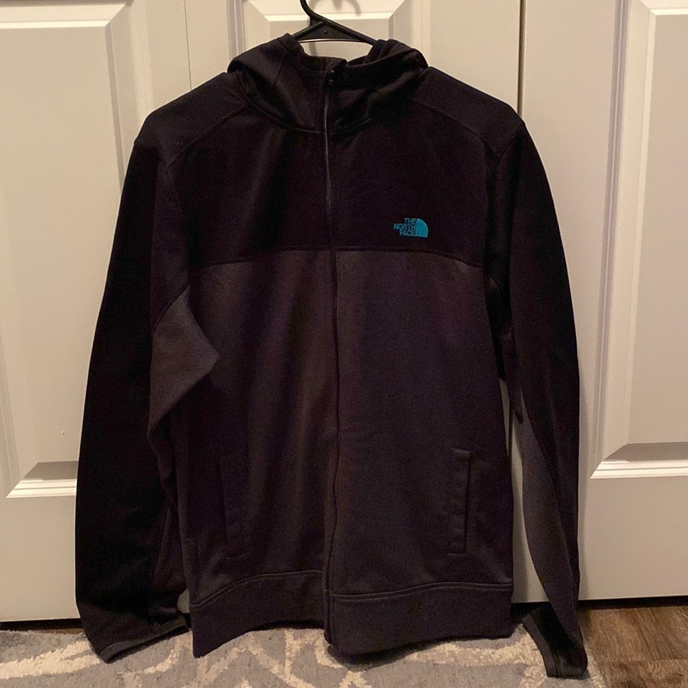The North Face Zip Up Hoodie with Blue Logo